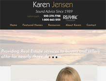 Tablet Screenshot of karenjensenrealestate.com